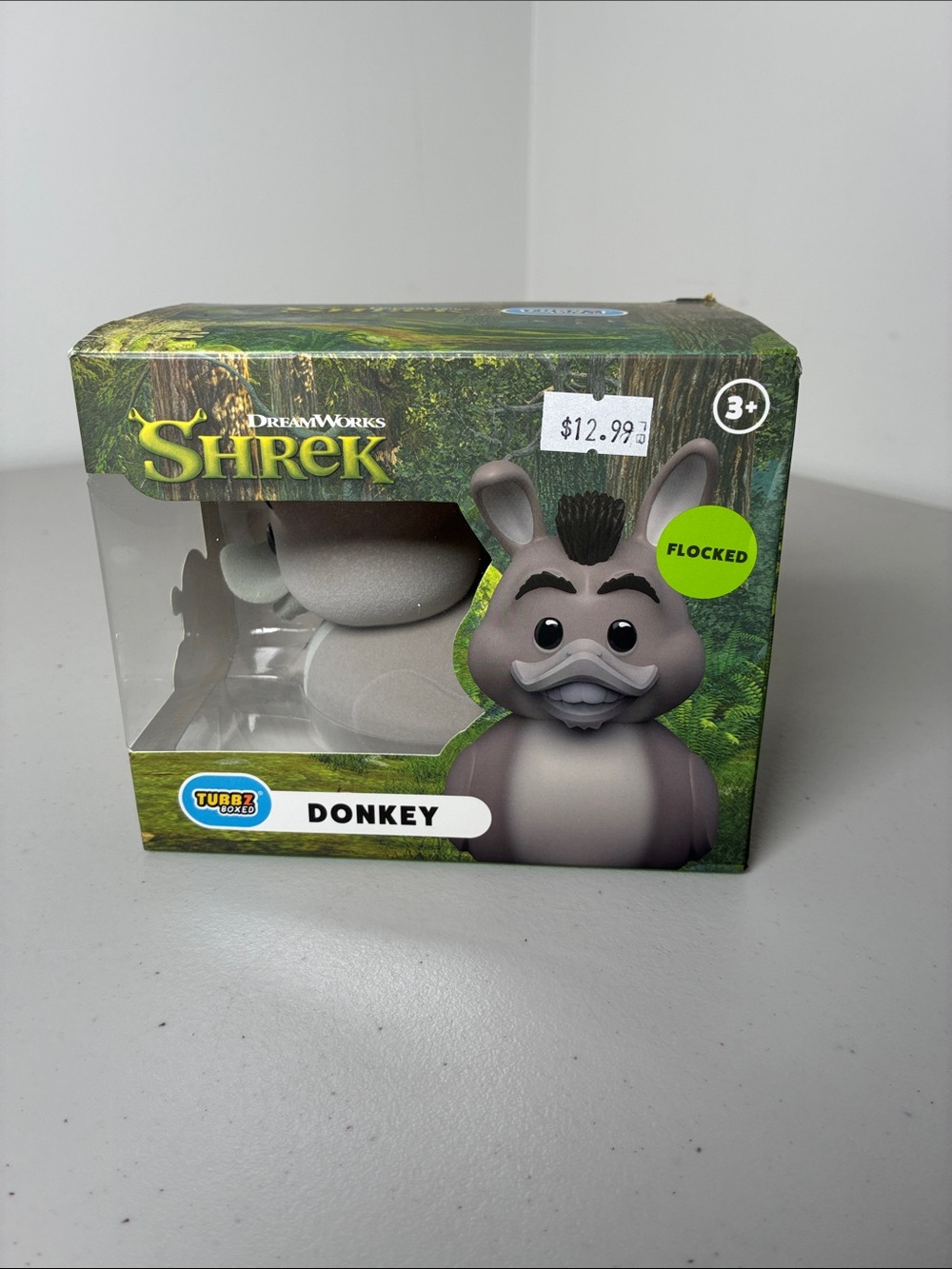 DreamWorks Donkey Flocked Figure - Gray & Black